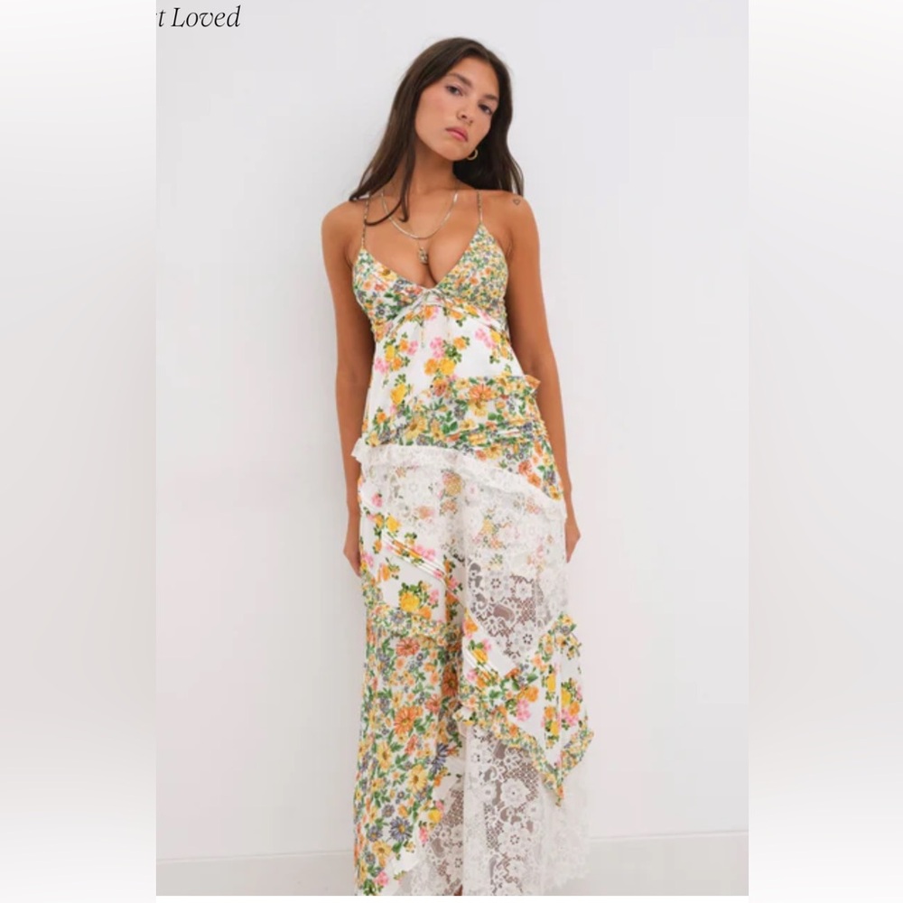For Love & Lemons Rosalyn Maxi Dress